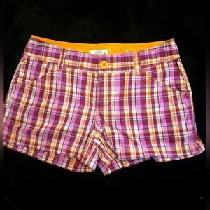 So Wear It Declare It Pink and Orange Bermuda Shorts